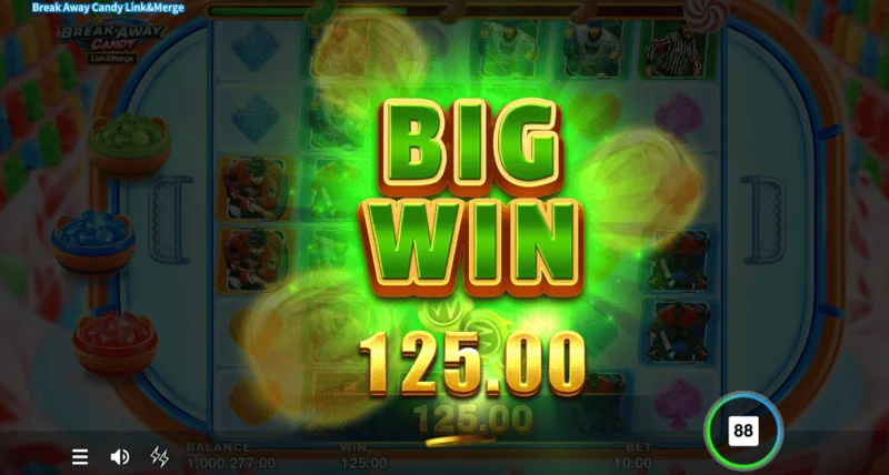 Break Away Candy – získanie Grand Jackpotu x5000 z vkladu